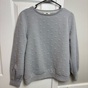 Anthropologie size small Lili’s closet Swiss dot sweater cuff sleeve